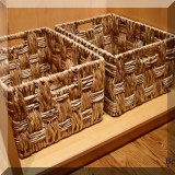 D082. 2 Storage baskets.